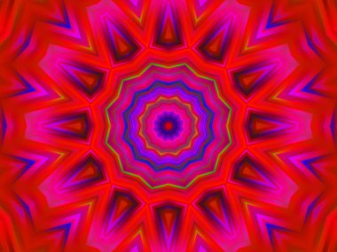 soyut renkli mandala arkaplanı, kaleyidoskopik doku