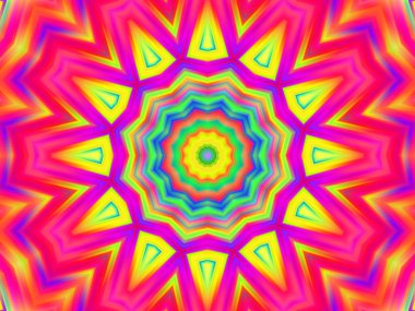 soyut renkli mandala arkaplanı, kaleyidoskopik doku