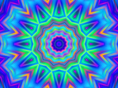 soyut renkli mandala arkaplanı, kaleyidoskopik doku