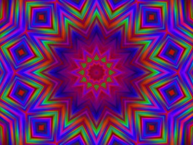 soyut renkli mandala arkaplanı, kaleyidoskopik doku
