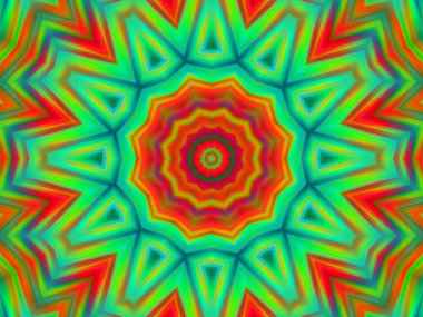 soyut renkli mandala arkaplanı, kaleyidoskopik doku
