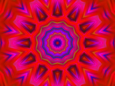 soyut renkli mandala arkaplanı, kaleyidoskopik doku