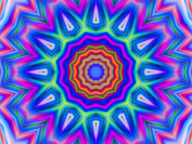 soyut renkli mandala arkaplanı, kaleyidoskopik doku
