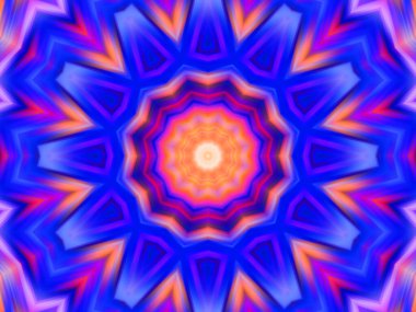 soyut renkli mandala arkaplanı, kaleyidoskopik doku