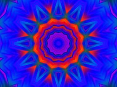 soyut renkli mandala arkaplanı, kaleyidoskopik doku