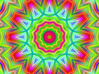 soyut renkli mandala arkaplanı, kaleyidoskopik doku