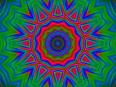soyut renkli mandala arkaplanı, kaleyidoskopik doku