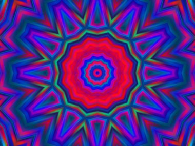 soyut renkli mandala arkaplanı, kaleyidoskopik doku