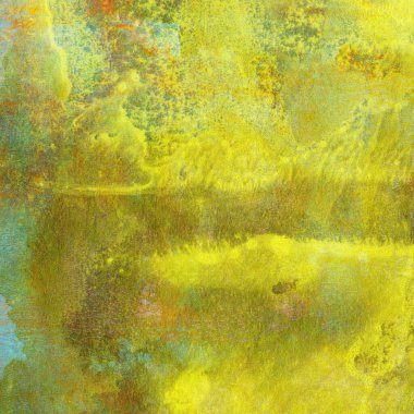 soyut sarı suluboya tasarımı