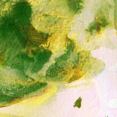 soyut sarı suluboya tasarımı