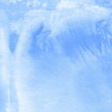 Soyut arkaplanda mavi suluboya boya