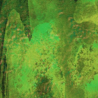 Soyut yeşil suluboya sanat eseri. fırça boyalı dijital resim. renkli yaratıcı suluboya çizimi.