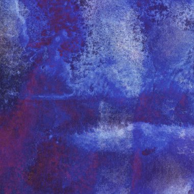 soyut mavi, mor suluboya arkaplan, boyanmış doku