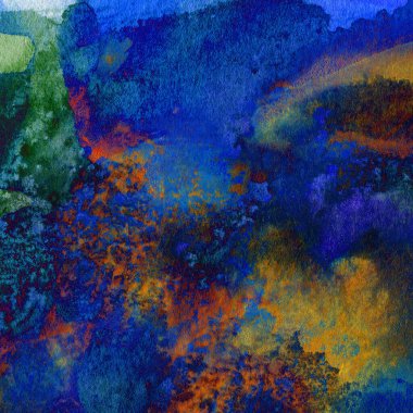 Suluboya desenli soyut arkaplan 