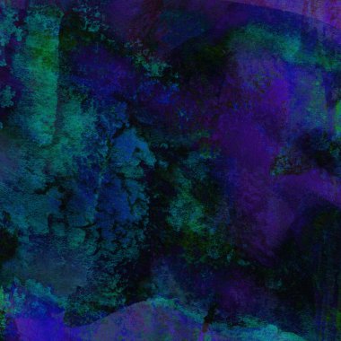 Mavi ve yeşil suluboya desenli soyut arkaplan