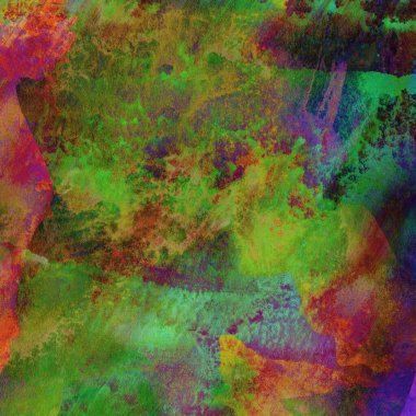 Sulu Boya doku ile yeşil arka plan