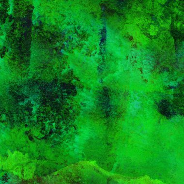 Yeşil suluboya desenli soyut arkaplan