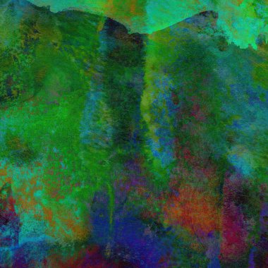 Sulu Boya doku ile yeşil arka plan