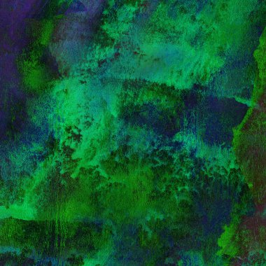 Yeşil ve mavi suluboya desenli soyut arkaplan