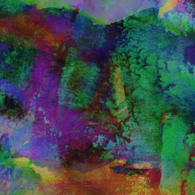 Soyut suluboya tasarımı, boyalı dokuya yakın çekim. Asgari arkaplan.