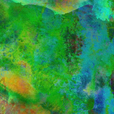 Sulu Boya doku ile yeşil arka plan