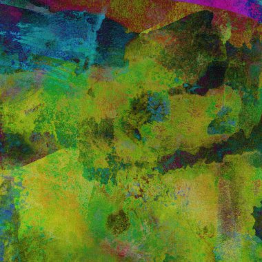 Sulu Boya doku ile yeşil arka plan