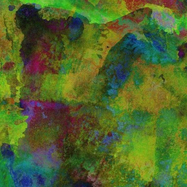 Sulu Boya doku ile yeşil arka plan