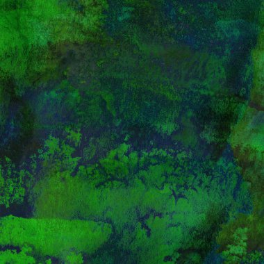 Yeşil ve mavi suluboya desenli soyut arkaplan