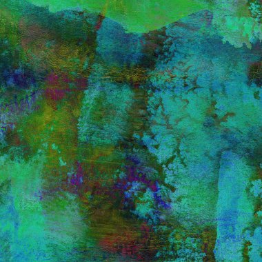 Sulu Boya doku ile yeşil arka plan