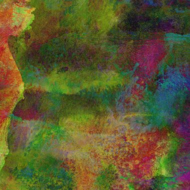 Soyut suluboya tasarımı, boyalı dokuya yakın çekim. Asgari arkaplan.