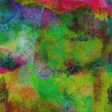 Sulu Boya doku ile yeşil arka plan