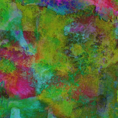 Sulu Boya doku ile yeşil arka plan