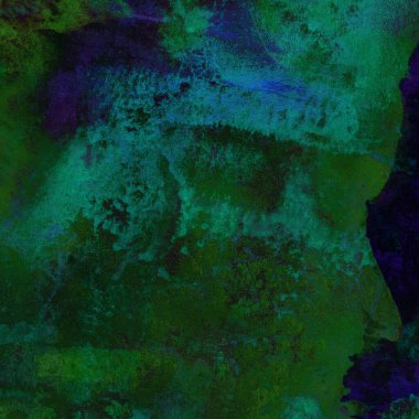 Yeşil ve mavi suluboya desenli soyut arkaplan