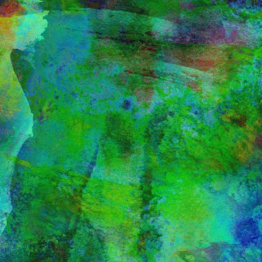 Sulu Boya doku ile yeşil arka plan