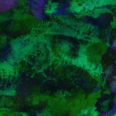 Yeşil ve mavi suluboya desenli soyut arkaplan