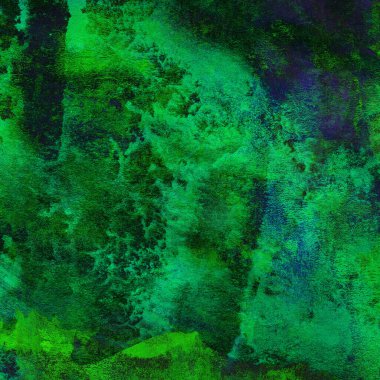 Yeşil ve mavi suluboya desenli soyut arkaplan