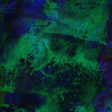 Yeşil ve mavi suluboya desenli soyut arkaplan