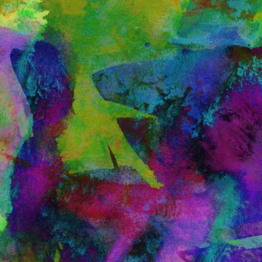 Soyut suluboya tasarımı, boyalı dokuya yakın çekim. Asgari arkaplan.