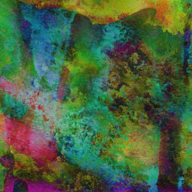 Soyut suluboya tasarımı, boyalı dokuya yakın çekim. Asgari arkaplan.