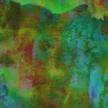 Soyut suluboya tasarımı, boyalı dokuya yakın çekim. Asgari arkaplan.