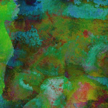 Soyut suluboya tasarımı, boyalı dokuya yakın çekim. Asgari arkaplan.