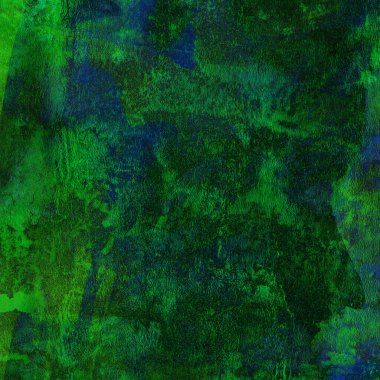 Yeşil ve mavi suluboya desenli soyut arkaplan