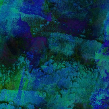 Yeşil ve mavi suluboya desenli soyut arkaplan