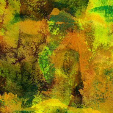 Boya desenli soyut sarı arkaplan 