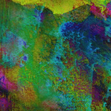 yeşil soyut suluboya arkaplan, dekoratif doku 