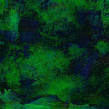 Yeşil ve mavi suluboya desenli soyut arkaplan