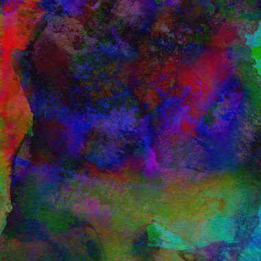 Soyut suluboya tasarımı, boyalı dokuya yakın çekim. Asgari arkaplan.