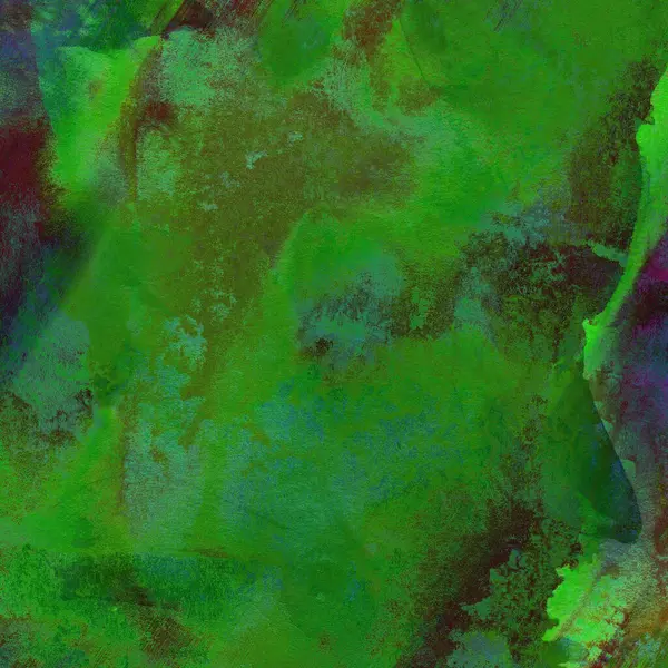 Yeşil suluboya desenli soyut arkaplan