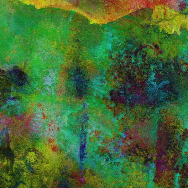 yeşil soyut suluboya arkaplan, dekoratif doku 