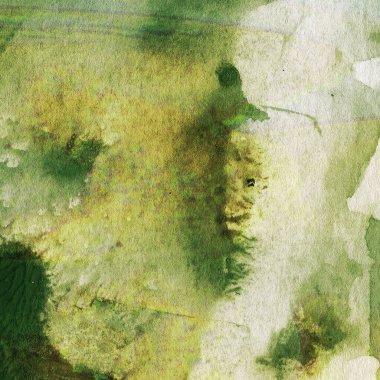 Yeşil soyut suluboya boya doku